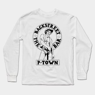 Backstreet Bar Vintage Retro LGBT Gay Ptown Provincetown Long Sleeve T-Shirt